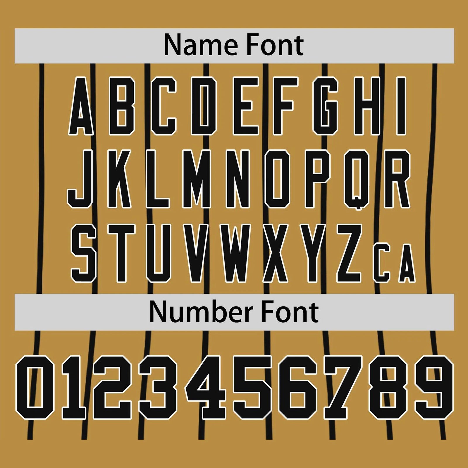 Custom Old Gold-Black Pinstripe Black Old-Gold Authentic Raglan Sleeves Baseball Jersey