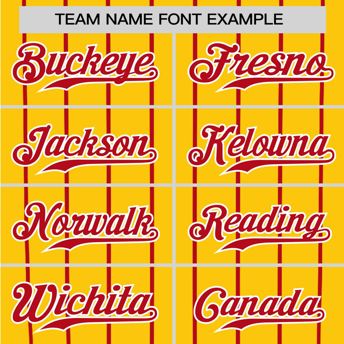 Custom Yellow Red Pinstripe Red-Yellow Authentic Raglan Sleeves Baseball Jersey