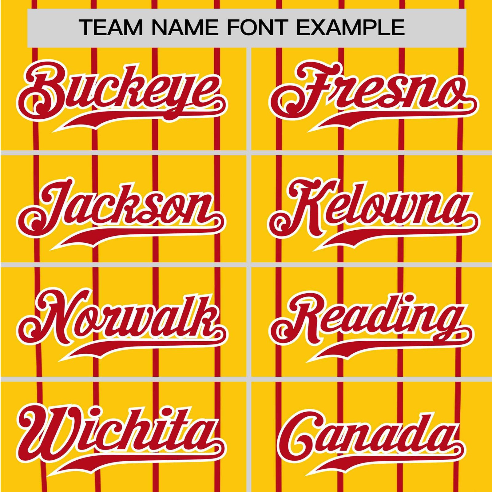 Custom Yellow Red Pinstripe Red-Yellow Authentic Raglan Sleeves Baseball Jersey