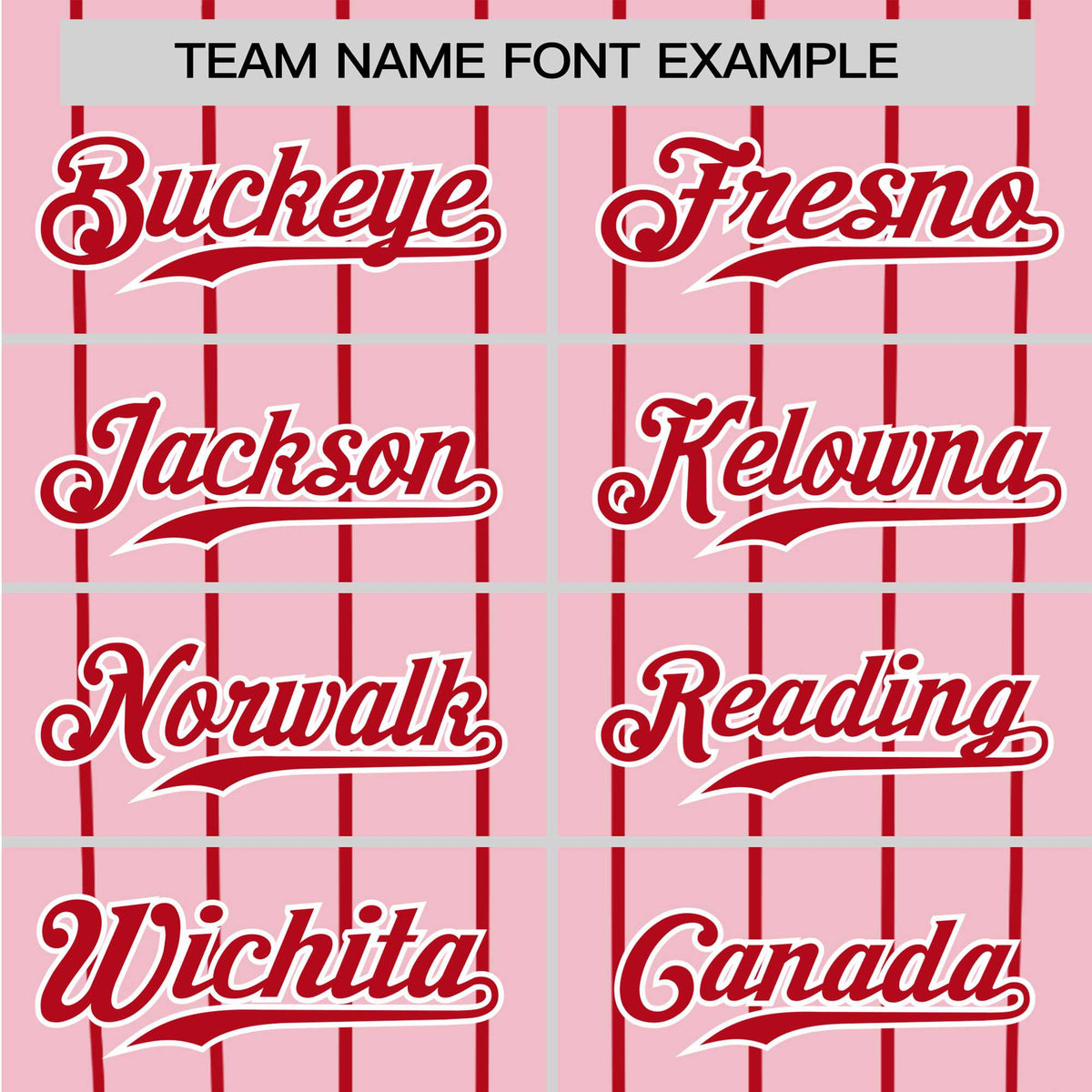 Custom Pink Red Pinstripe Red-Pink Authentic Raglan Sleeves Baseball Jersey