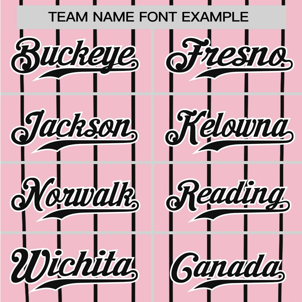 Custom Pink Black Pinstripe Black-Pink Authentic Raglan Sleeves Baseball Jersey