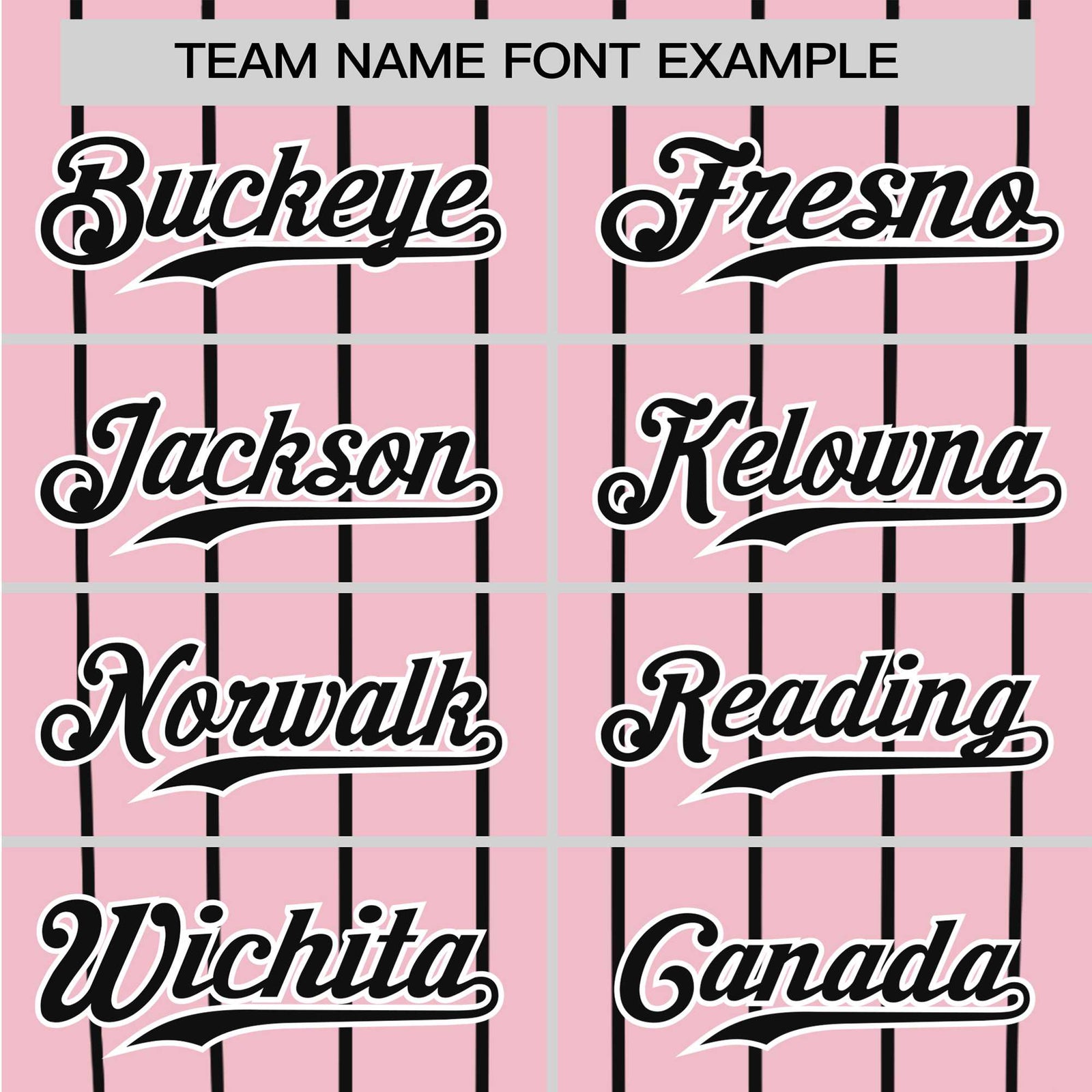 Custom Pink Black Pinstripe Black-Pink Authentic Raglan Sleeves Baseball Jersey