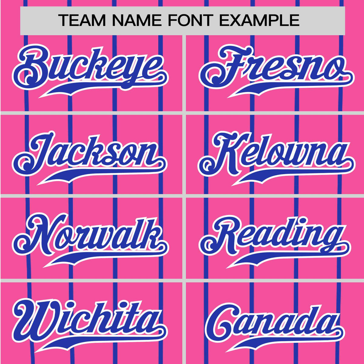 Custom Pink-Royal Blue Pinstripe Authentic Raglan Sleeves Baseball Jersey