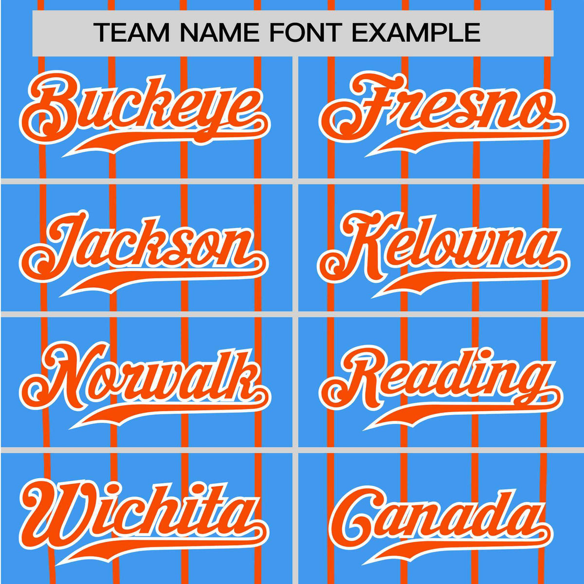 Custom Blue Orange Pinstripe Orange-Blue Authentic Raglan Sleeves Baseball Jersey