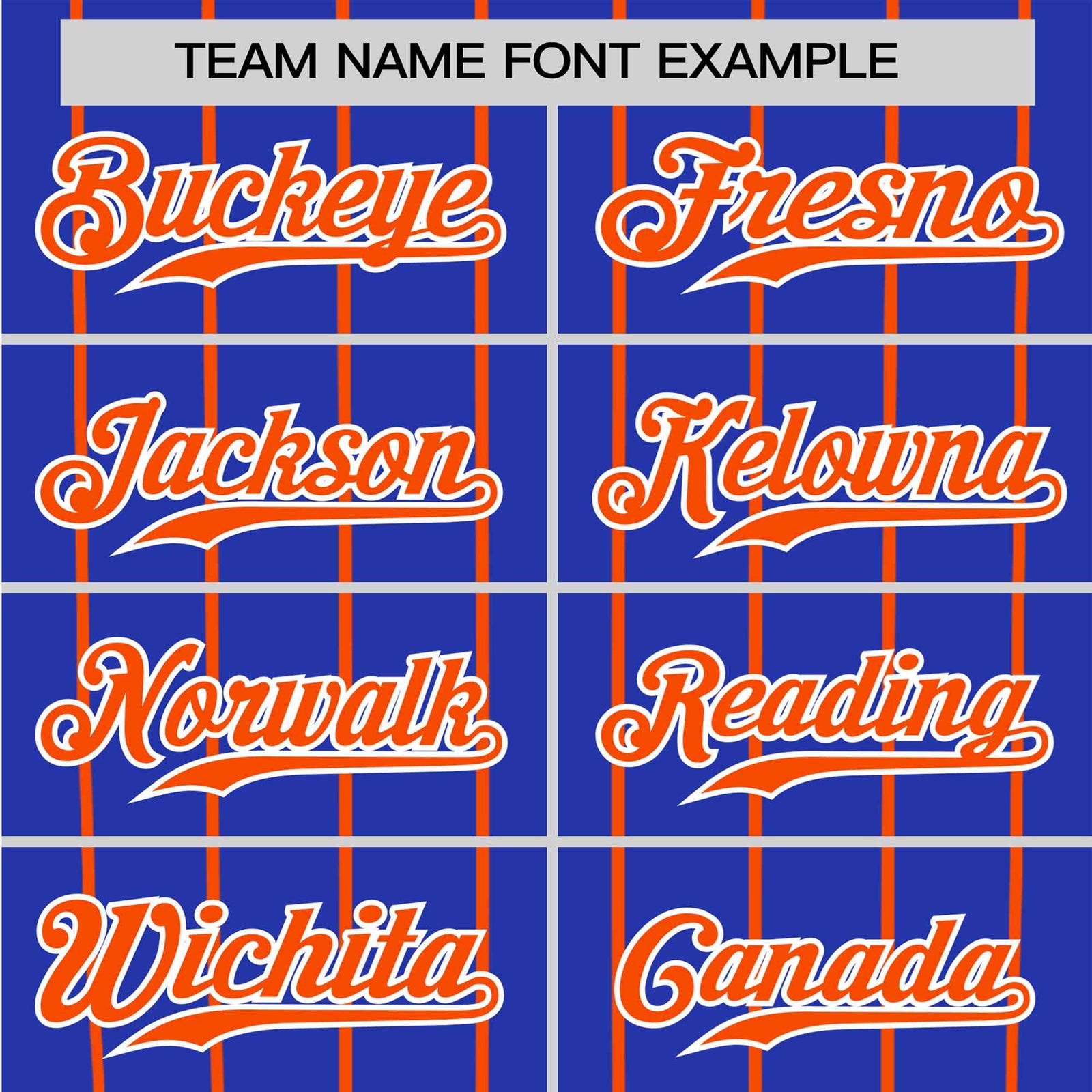 Custom Royal Blue-Orange Pinstripe Authentic Raglan Sleeves Baseball Jersey