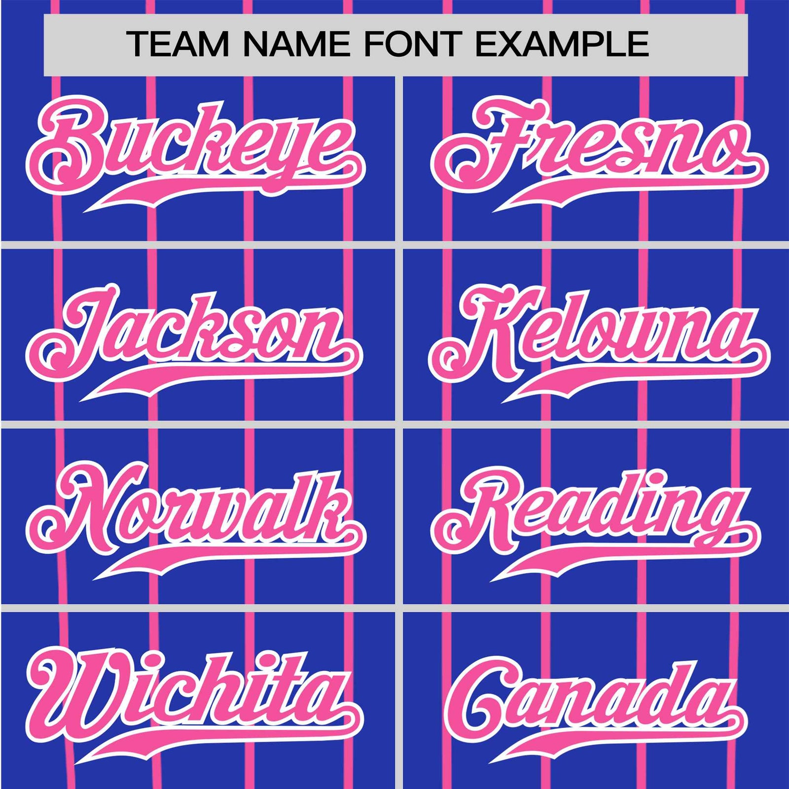 Custom Royal Blue-Pink Pinstripe Authentic Raglan Sleeves Baseball Jersey