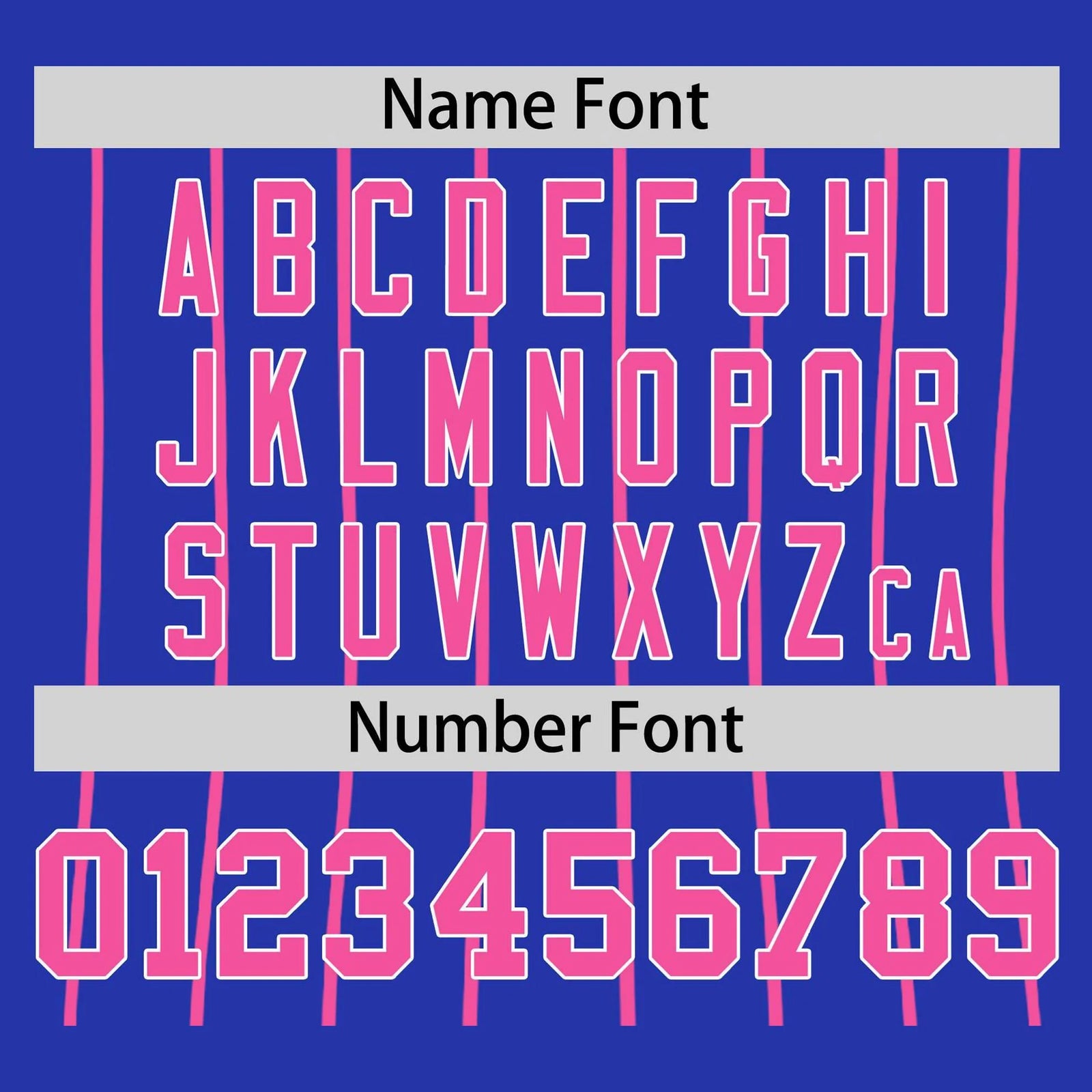 Custom Royal Blue-Pink Pinstripe Authentic Raglan Sleeves Baseball Jersey