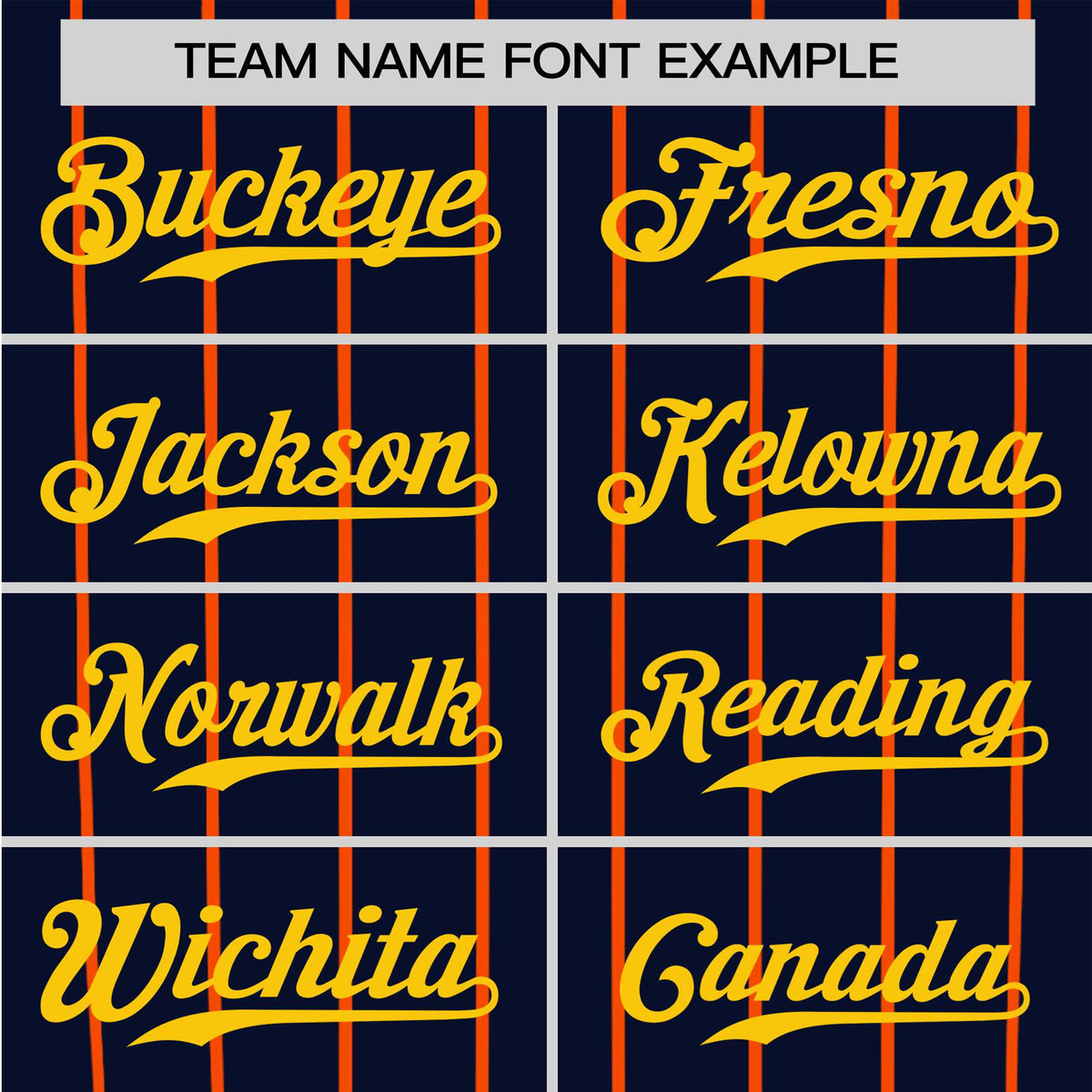 Custom Navy Orange Pinstripe Orange-Navy Authentic Raglan Sleeves Baseball Jersey