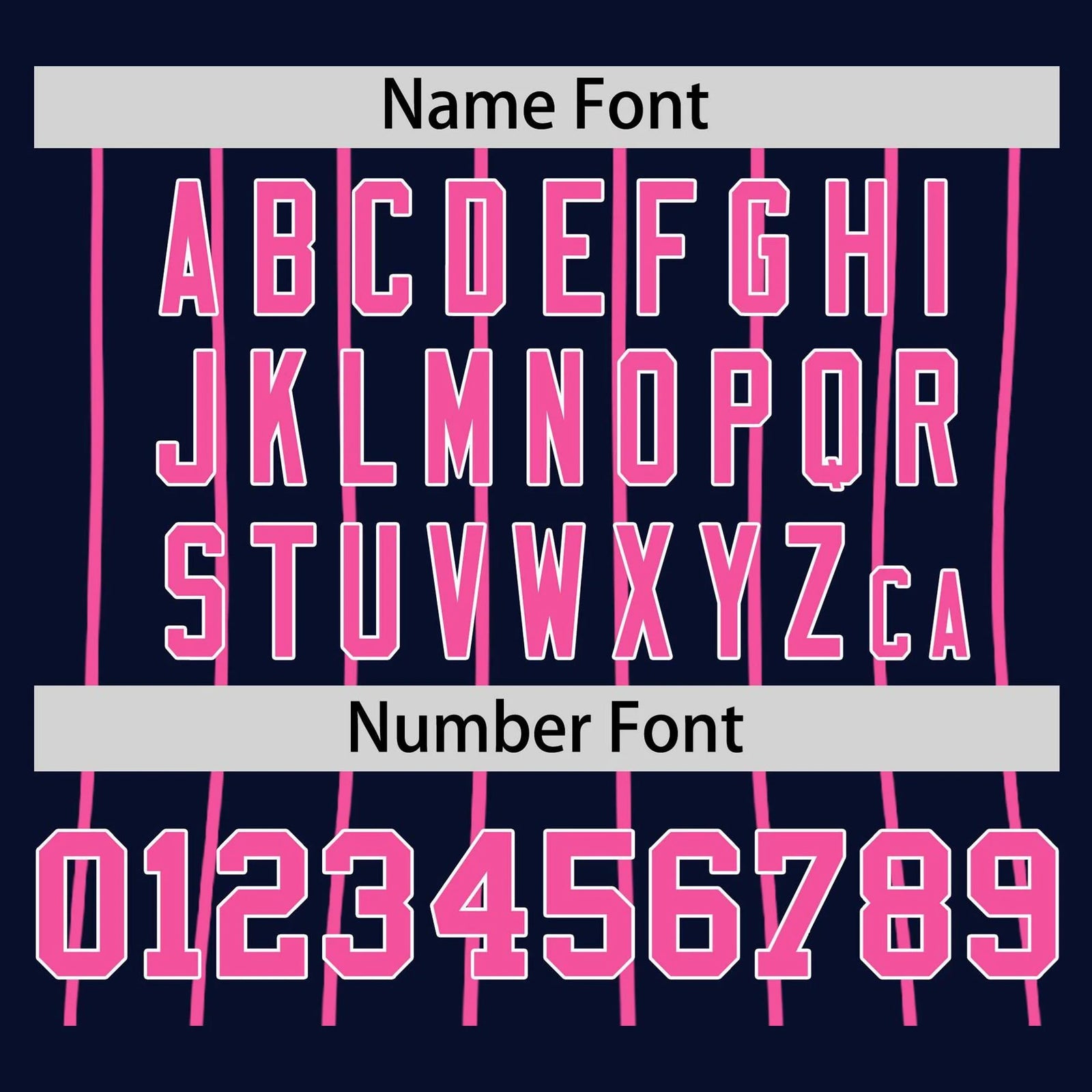 Custom Navy Pink Pinstripe Pink-Navy Authentic Raglan Sleeves Baseball Jersey