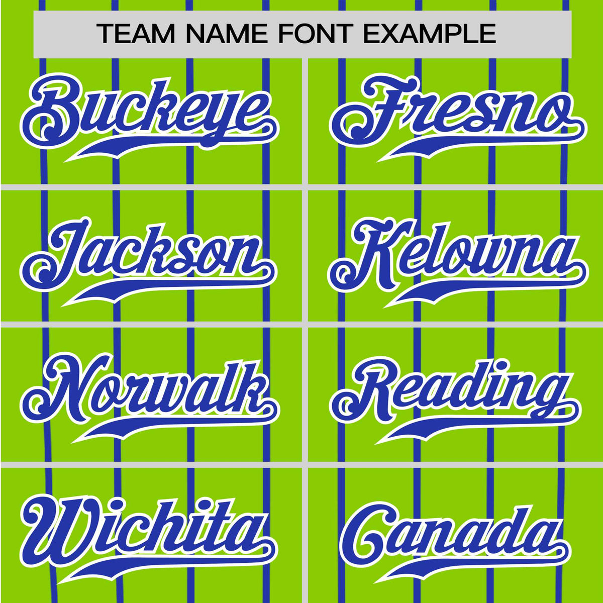 Custom Neon Green-Royal Blue Pinstripe Authentic Raglan Sleeves Baseball Jersey