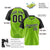 Custom Neon Green-Black Pinstripe Black Neon Green Authentic Raglan Sleeves Baseball Jersey