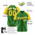 Custom Kelly Green-Yellow Pinstripe Authentic Raglan Sleeves Baseball Jersey