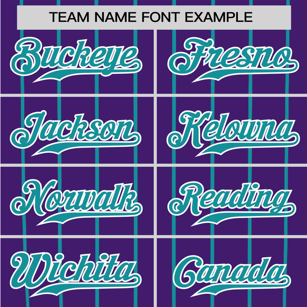 Custom Purple Aqua Pinstripe Aqua Purple Authentic Raglan Sleeves Baseball Jersey