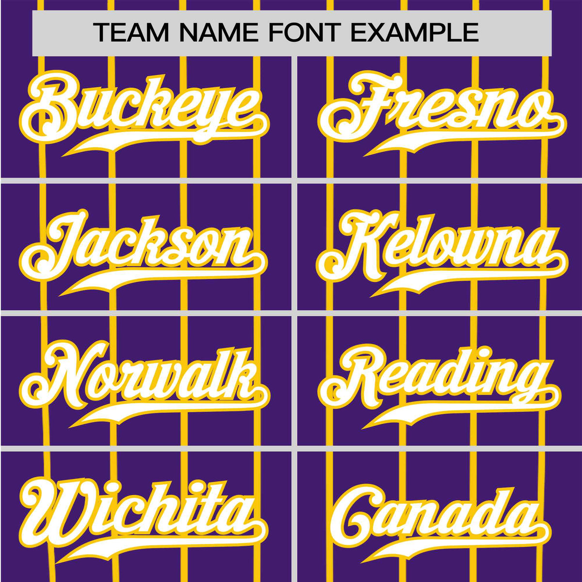 Custom Purple Yellow Pinstripe Yellow-Purple Authentic Raglan Sleeves Baseball Jersey