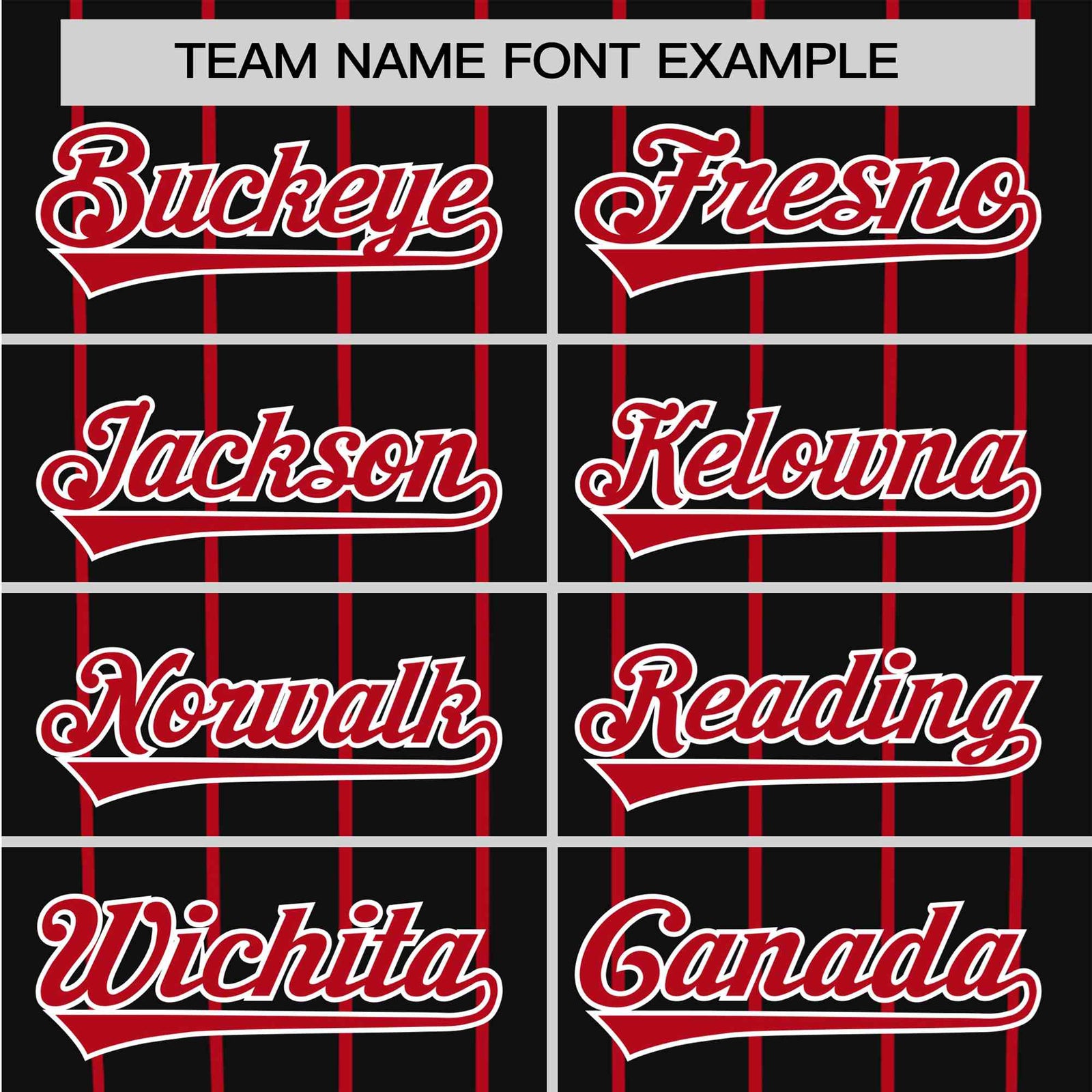 Custom Black Red Pinstripe Red-Black Authentic Raglan Sleeves Baseball Jersey