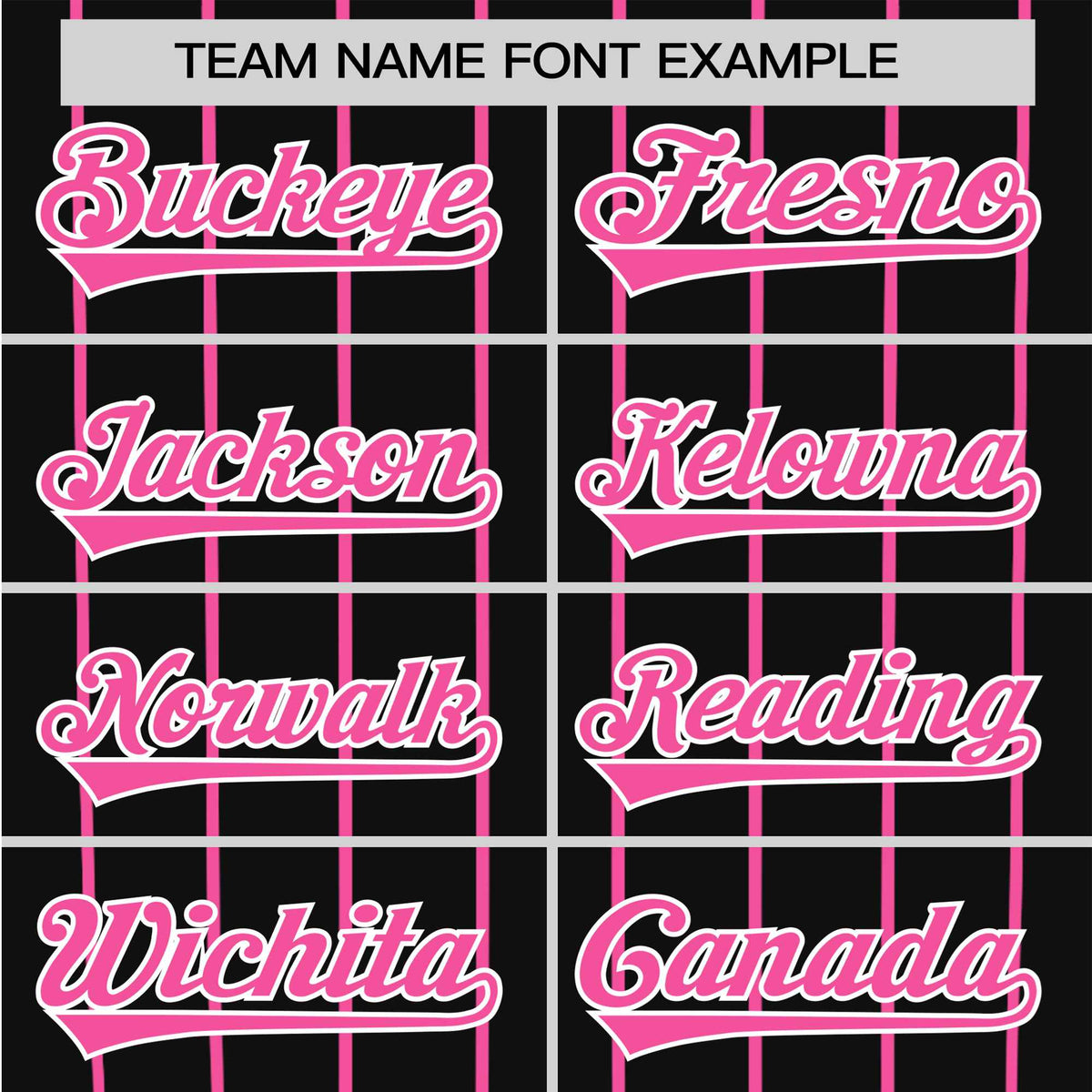 Custom Black Pink Pinstripe Pink-Black Authentic Raglan Sleeves Baseball Jersey