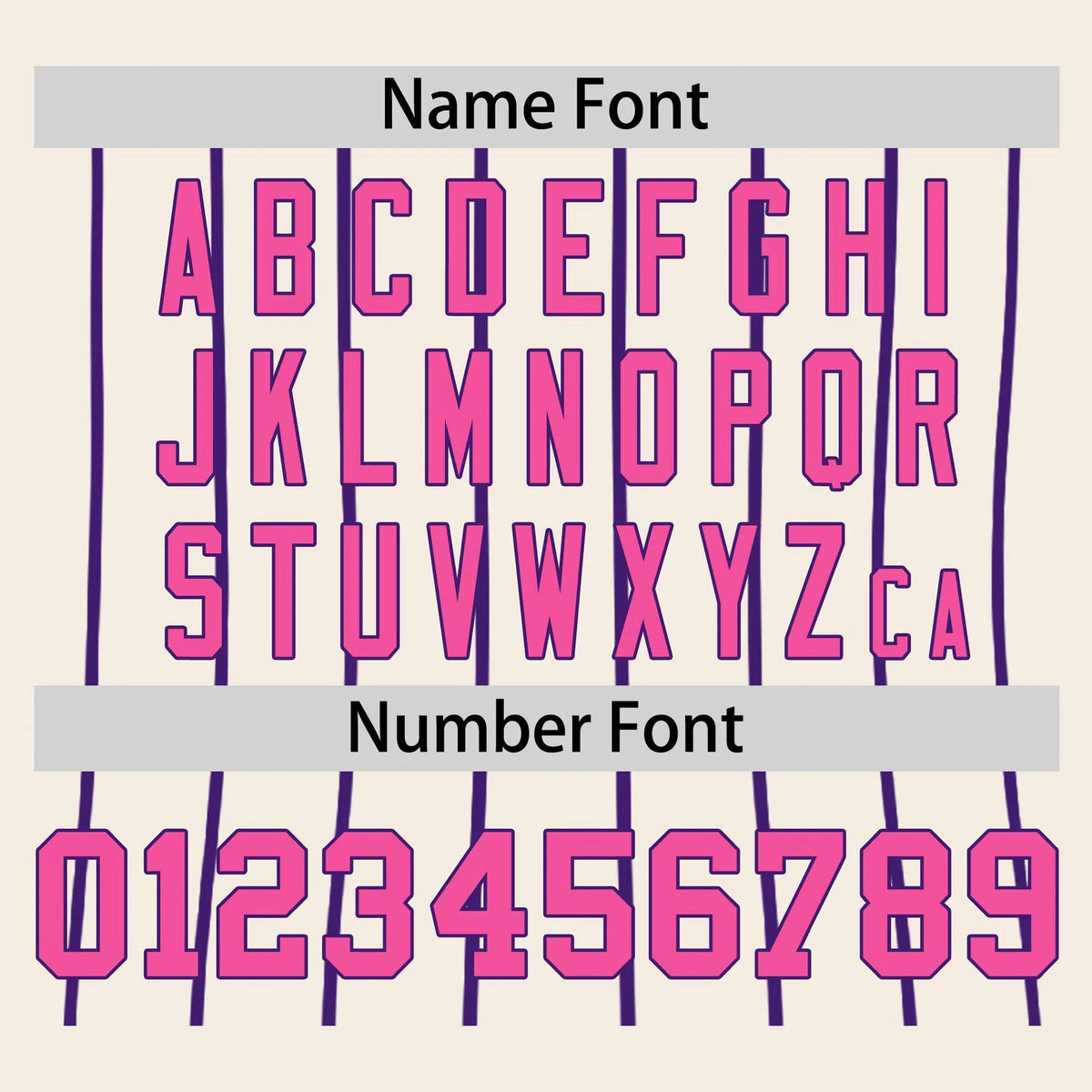 Custom Khaki Purple Pinstripe Authentic Raglan Sleeves Baseball Jersey