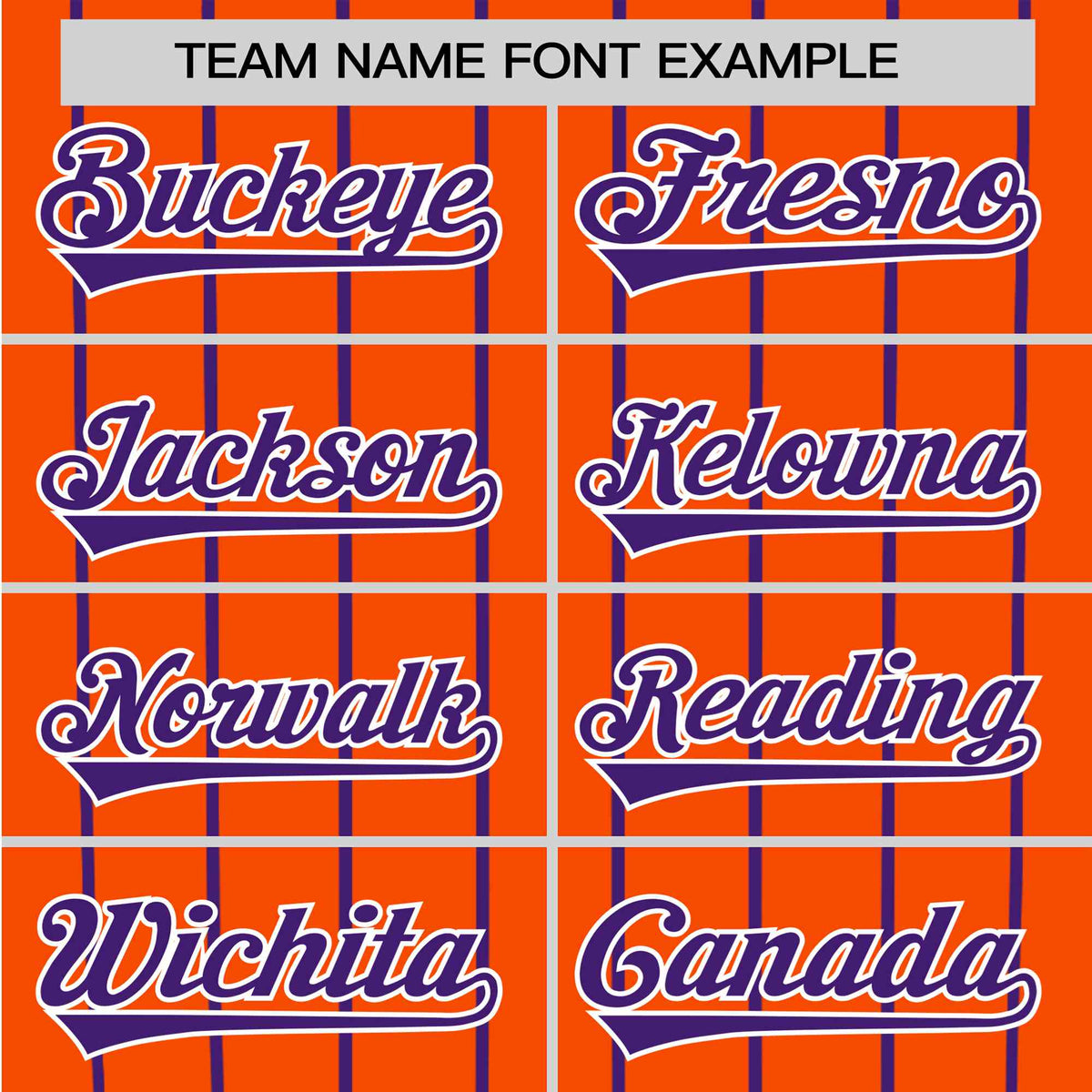 Custom Orange Purple Pinstripe Purple-Orange Authentic Raglan Sleeves Baseball Jersey