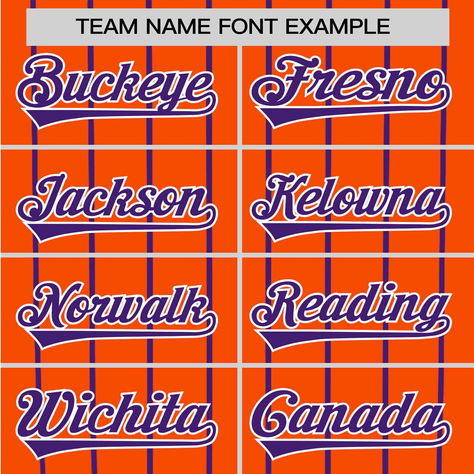 Custom Orange Purple Pinstripe Purple-Orange Authentic Raglan Sleeves Baseball Jersey