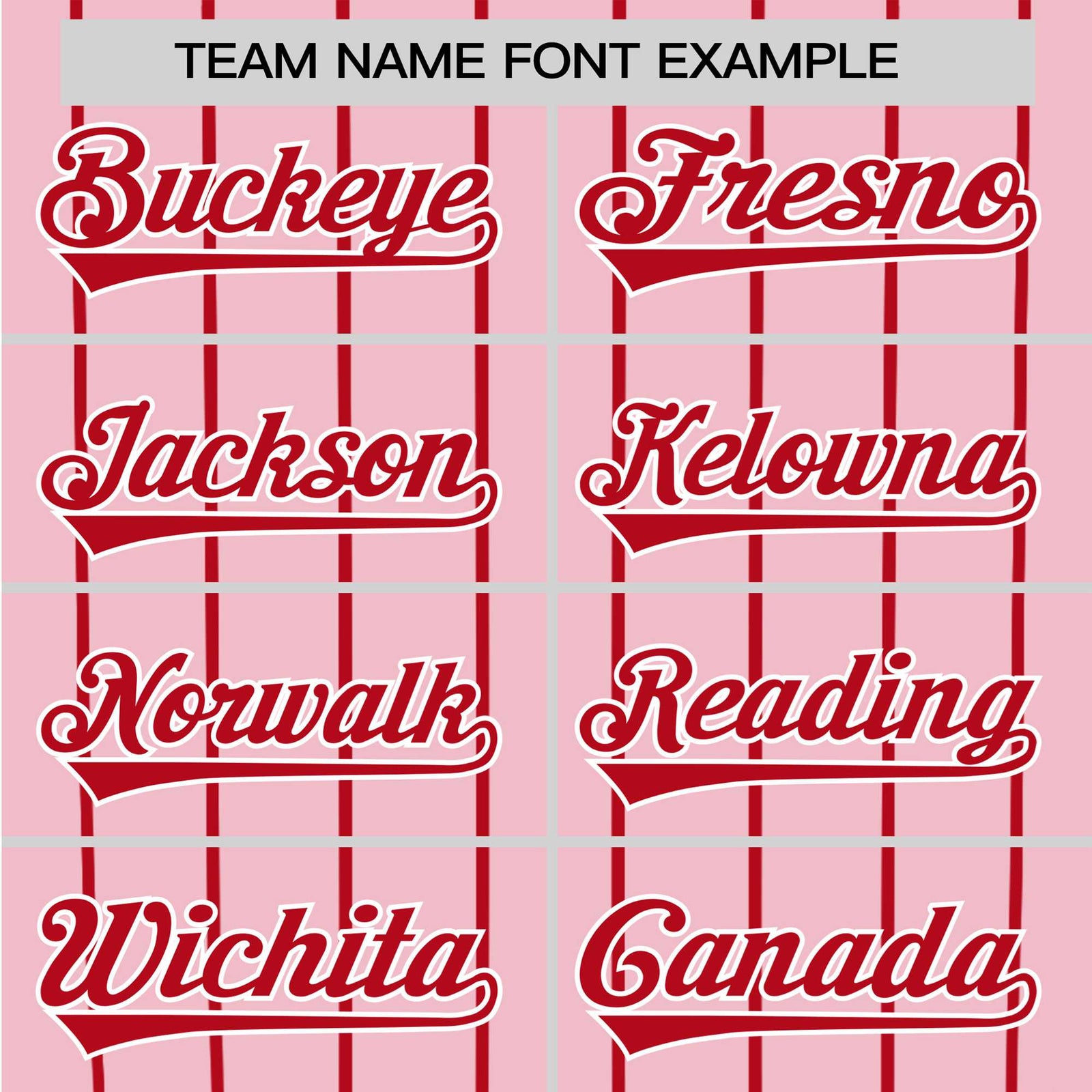 Custom Pink Red Pinstripe Red-Pink Authentic Raglan Sleeves Baseball Jersey