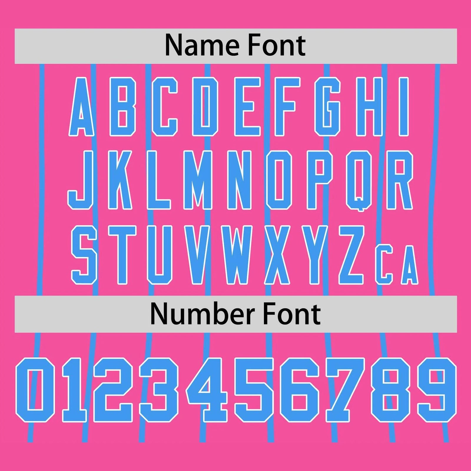 Custom Pink-Powder Blue Pinstripe Authentic Raglan Sleeves Baseball Jersey