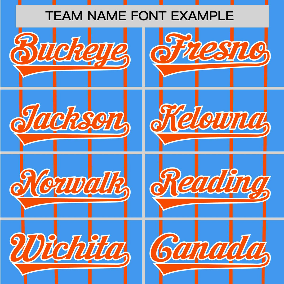 Custom Blue Orange Pinstripe Orange-Blue Authentic Raglan Sleeves Baseball Jersey