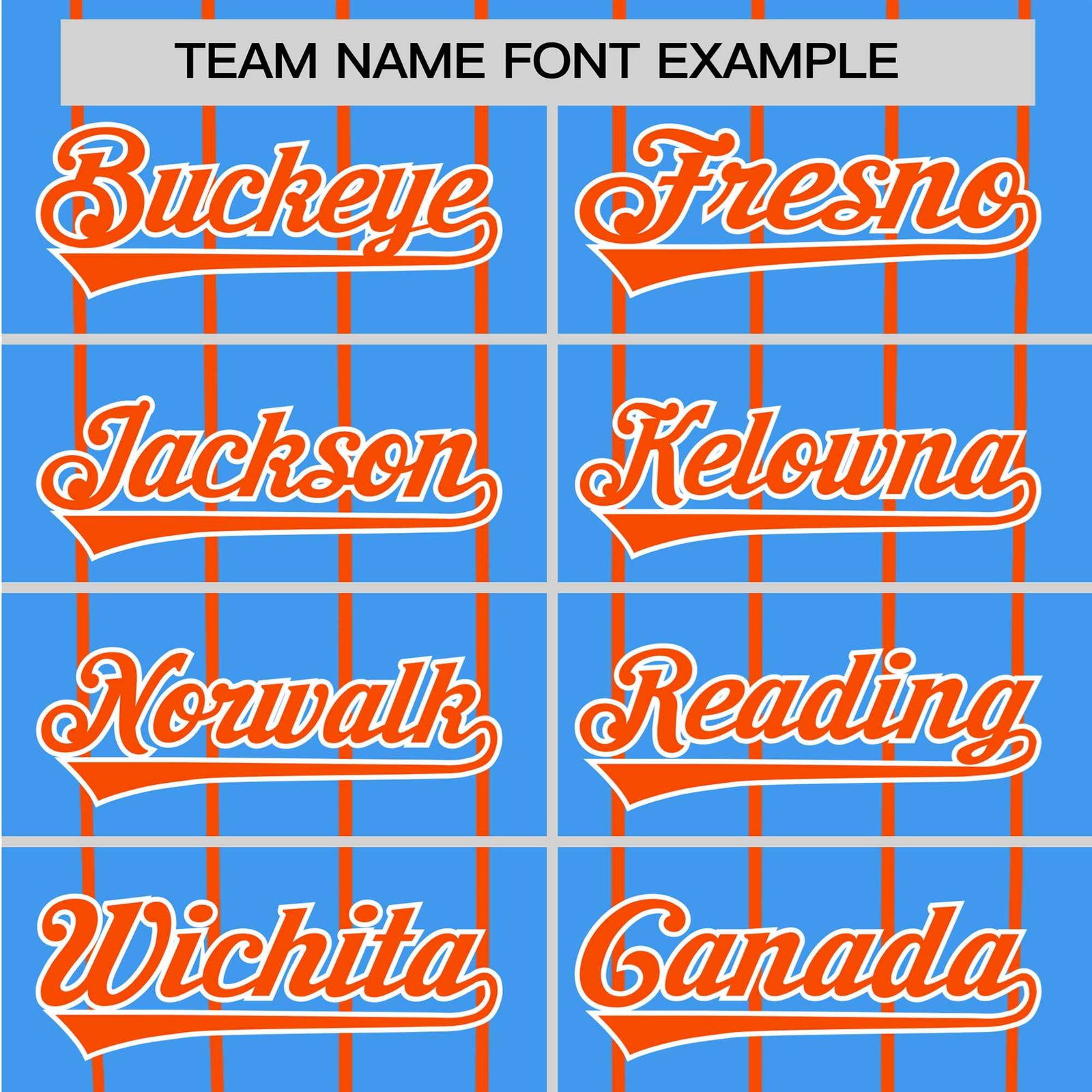 Custom Blue Orange Pinstripe Orange-Blue Authentic Raglan Sleeves Baseball Jersey