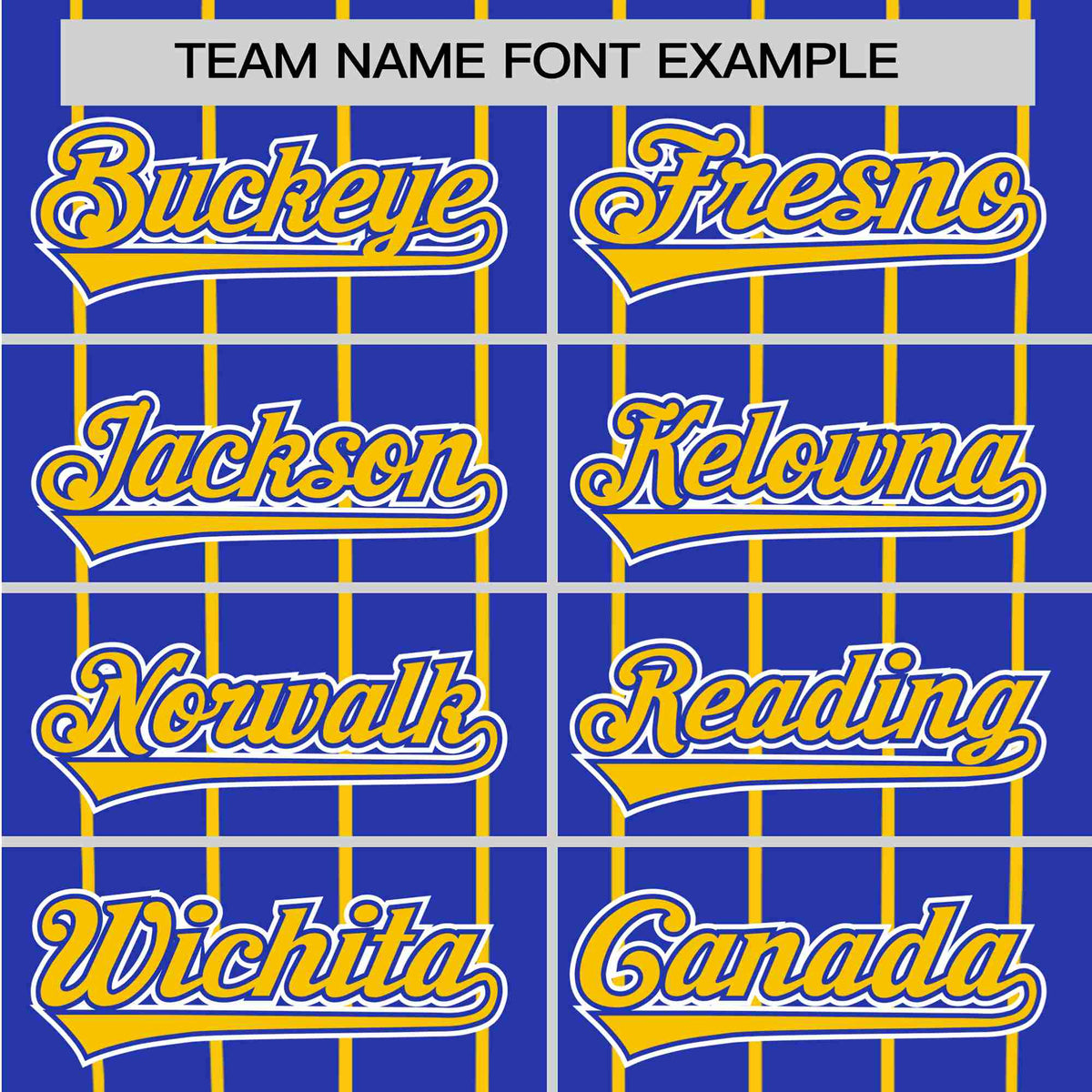 Custom Royal Blue-Gold Pinstripe Authentic Raglan Sleeves Baseball Jersey