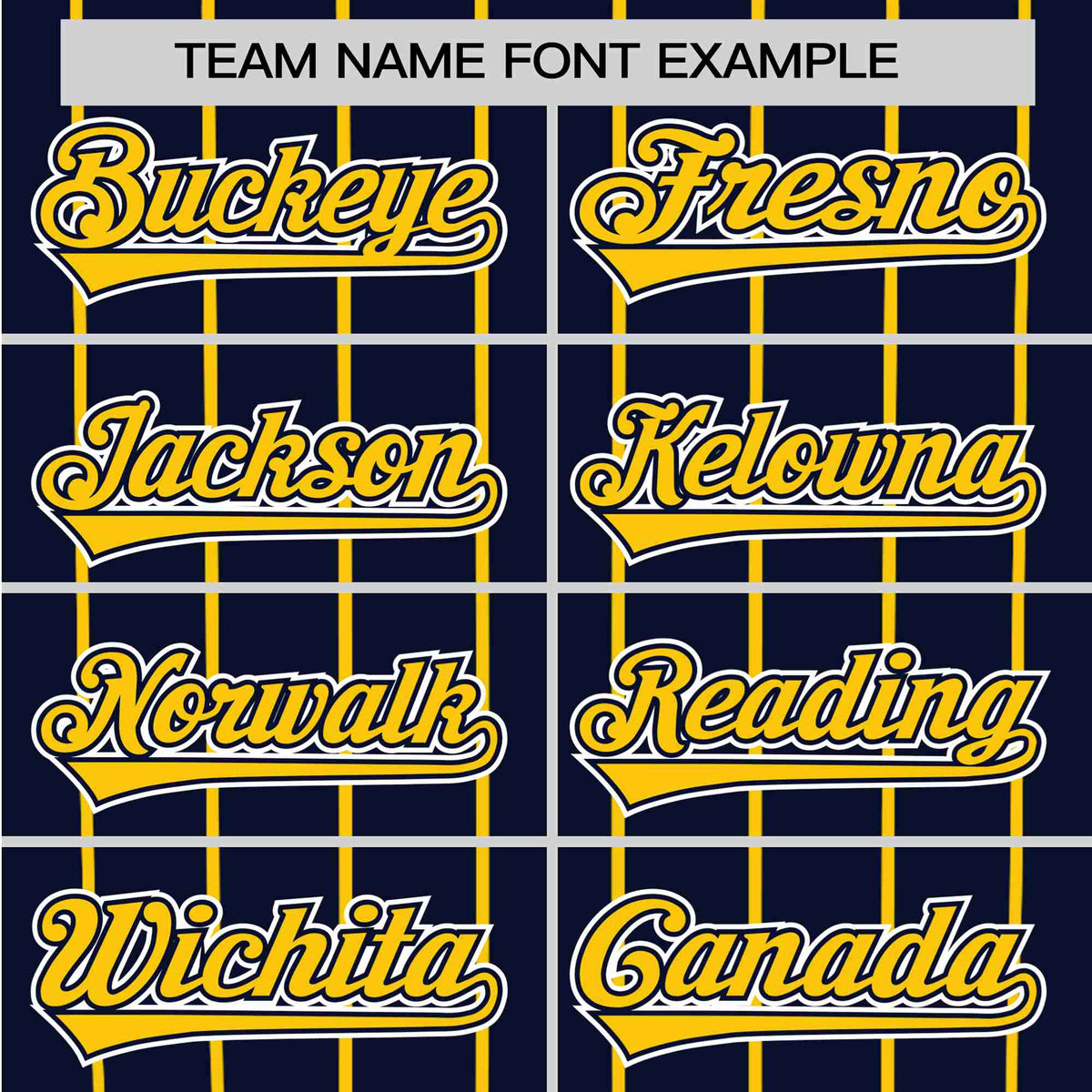 Custom Navy Yellow Pinstripe Yellow-Navy Authentic Raglan Sleeves Baseball Jersey