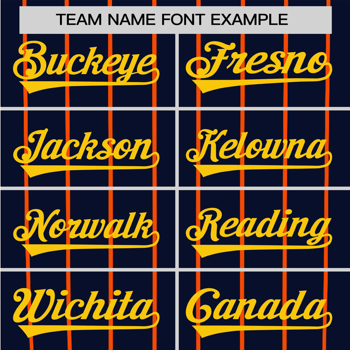Custom Navy Orange Pinstripe Orange-Navy Authentic Raglan Sleeves Baseball Jersey