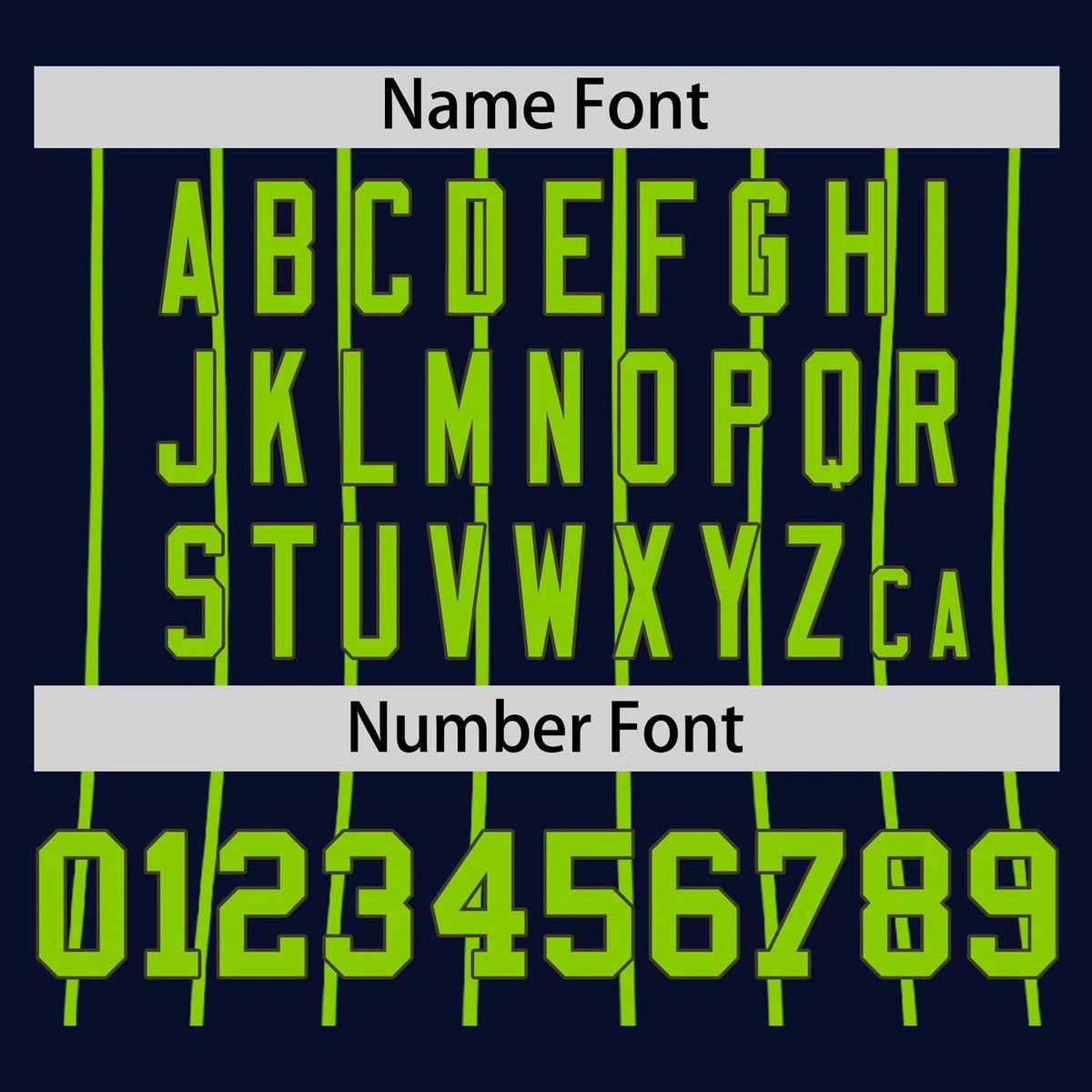 Custom Navy-Neon Green Pinstripe Authentic Raglan Sleeves Baseball Jersey