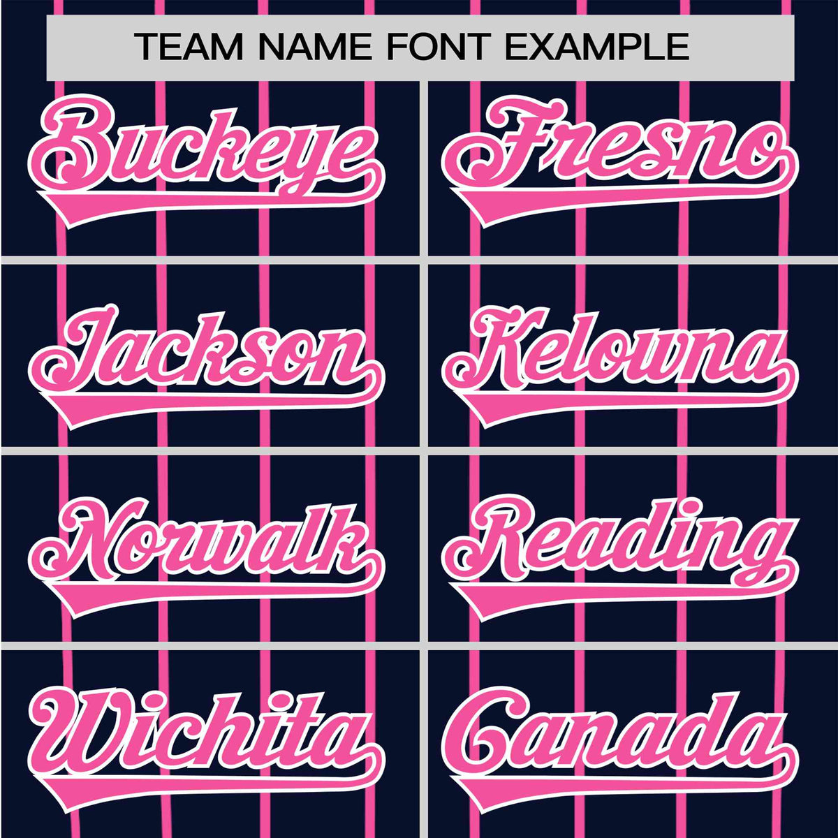 Custom Navy Pink Pinstripe Pink-Navy Authentic Raglan Sleeves Baseball Jersey