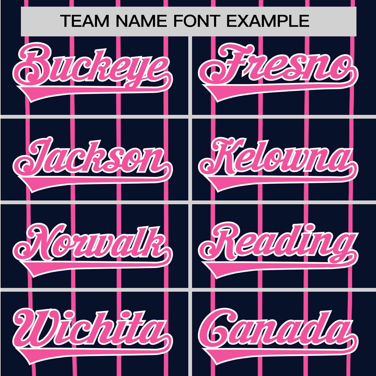 Custom Navy Pink Pinstripe Pink-Navy Authentic Raglan Sleeves Baseball Jersey