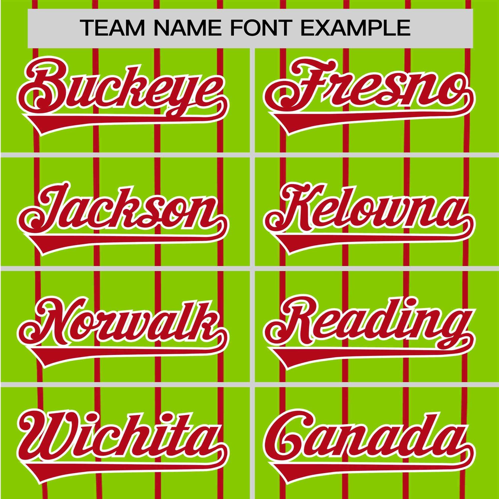 Custom Neon Green Red Pinstripe Red Neon-Green Authentic Raglan Sleeves Baseball Jersey