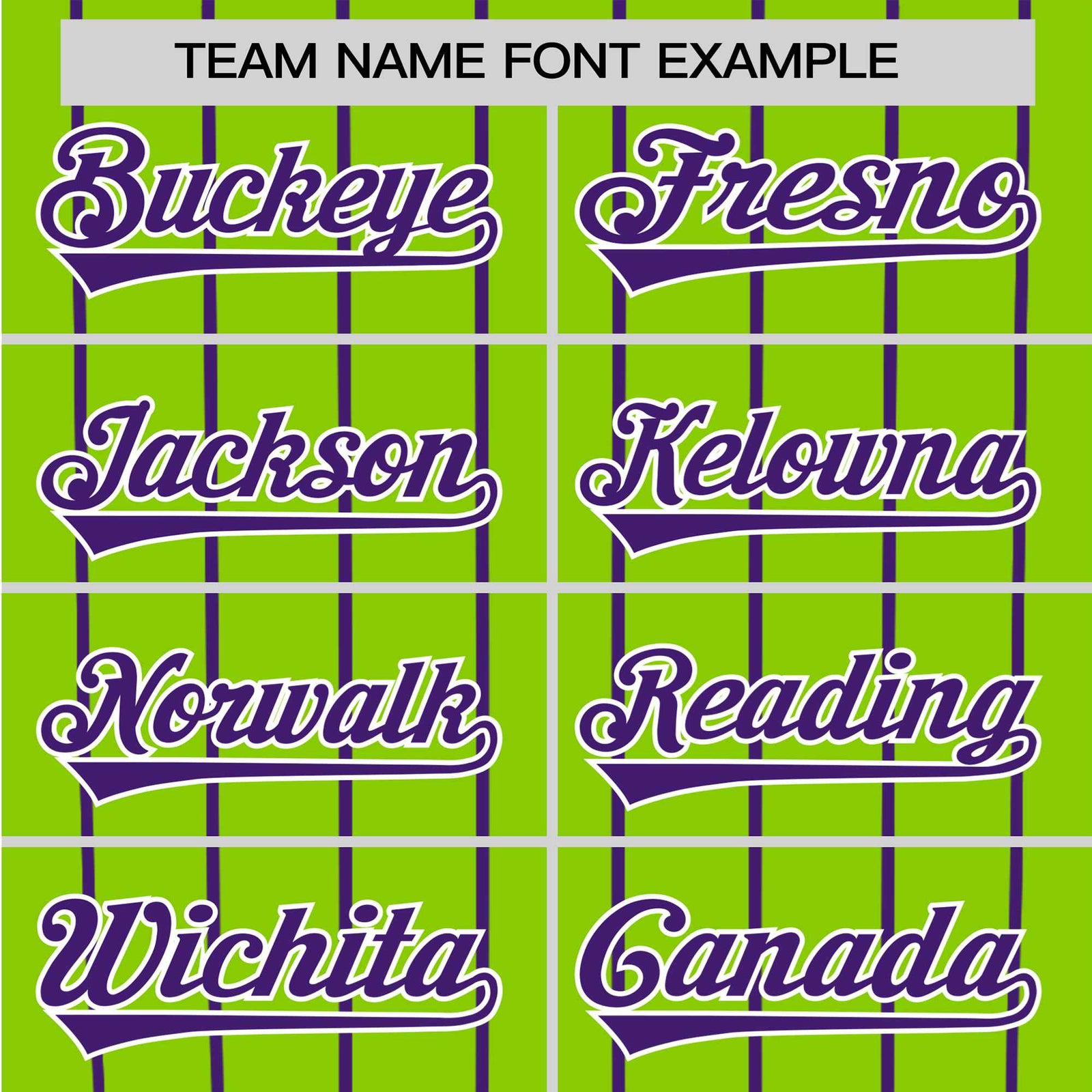 Custom Neon Green-Purple Pinstripe Purple-Neon Green Authentic Raglan Sleeves Baseball Jersey