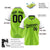 Custom Neon Green White Pinstripe Authentic Raglan Sleeves Baseball Jersey