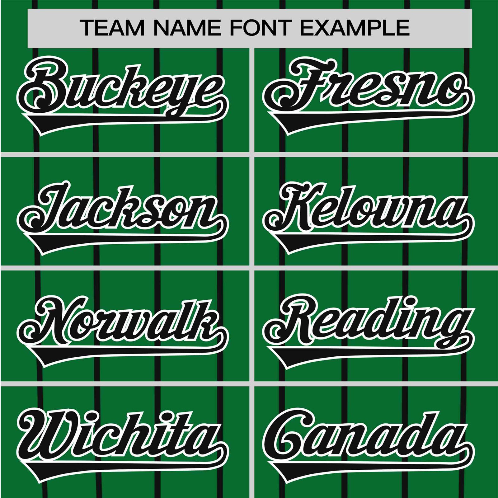 Custom Kelly Green Black Pinstripe Authentic Raglan Sleeves Baseball Jersey