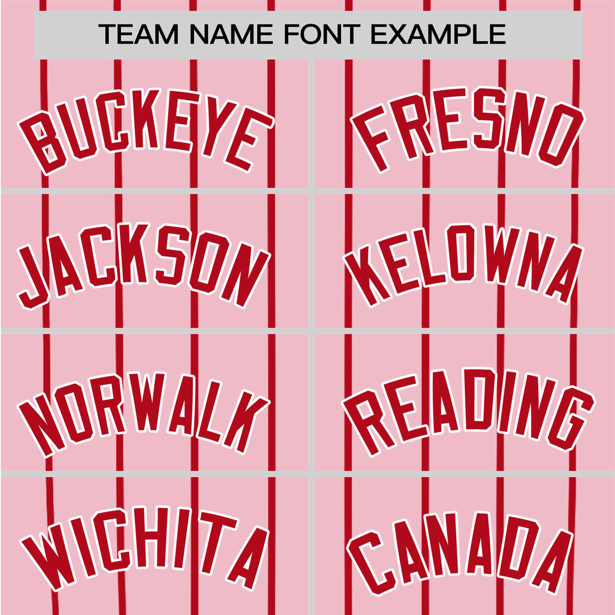 Custom Pink Red Pinstripe Red-Pink Authentic Raglan Sleeves Baseball Jersey