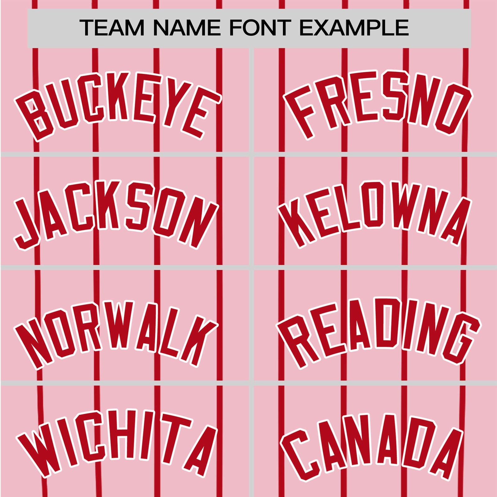 Custom Pink Red Pinstripe Red-Pink Authentic Raglan Sleeves Baseball Jersey