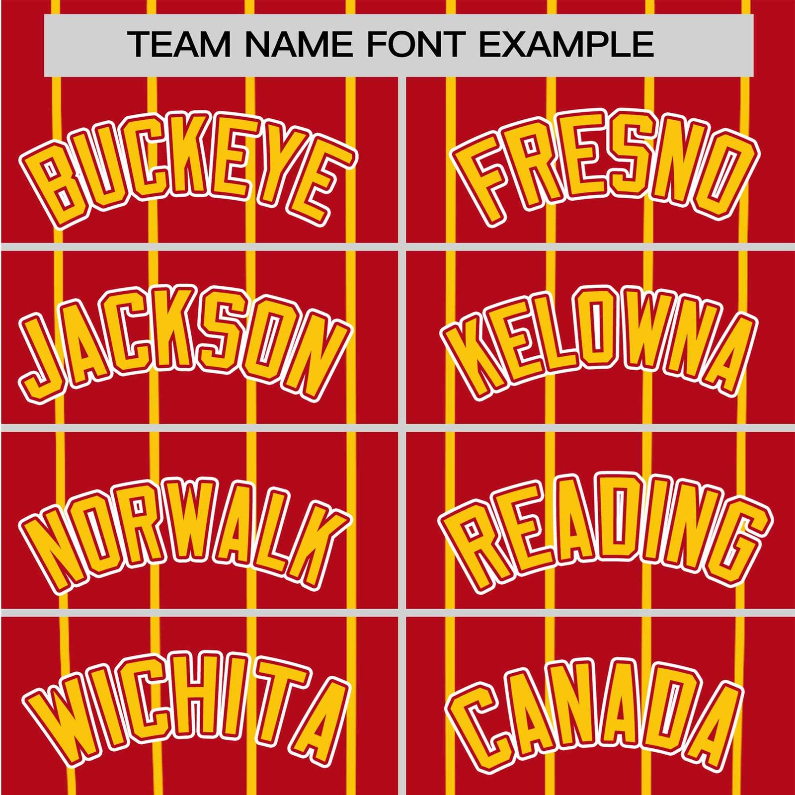 Custom Red Gold Pinstripe Authentic Raglan Sleeves Baseball Jersey