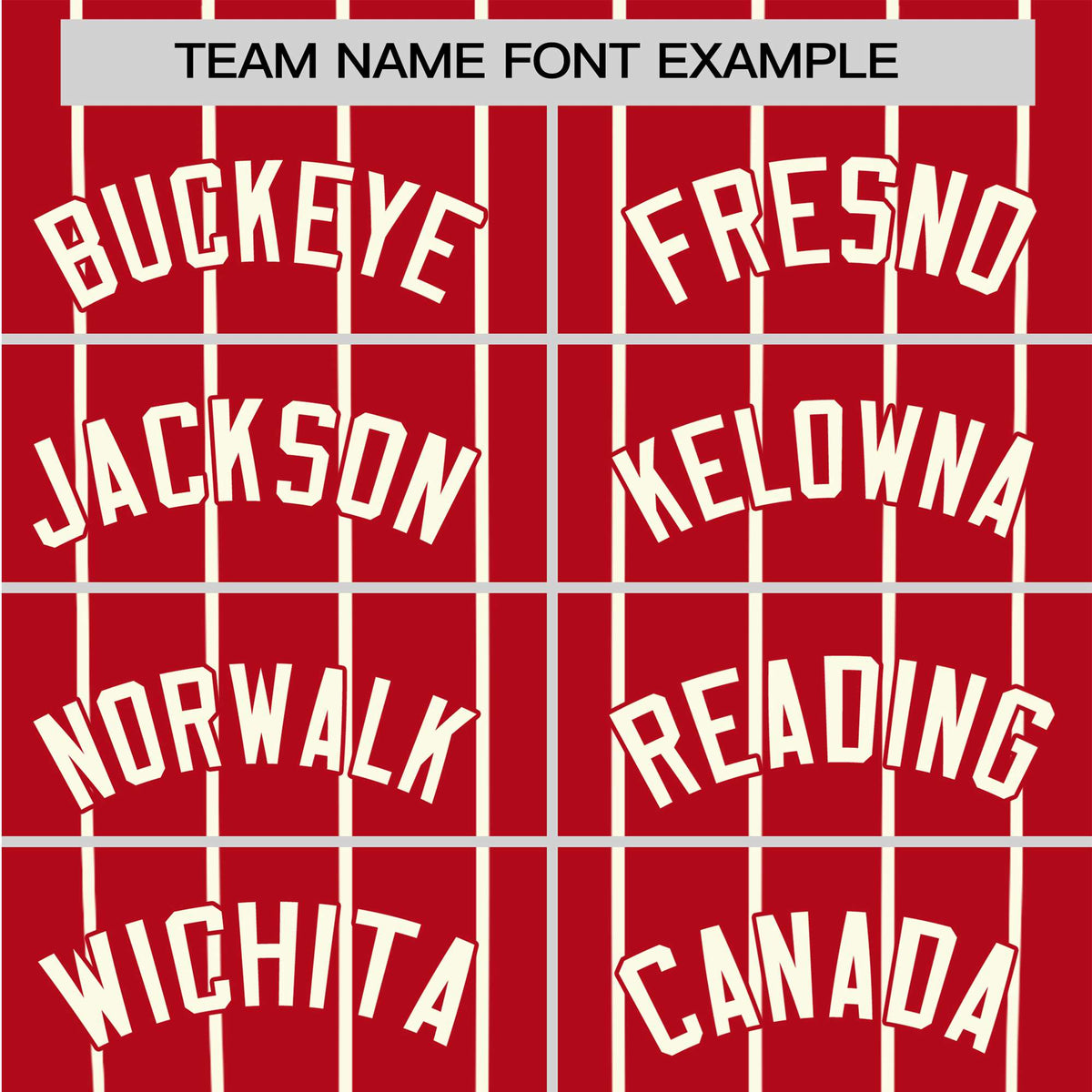 Custom Red Cream Pinstripe Cream-Red Authentic Raglan Sleeves Baseball Jersey