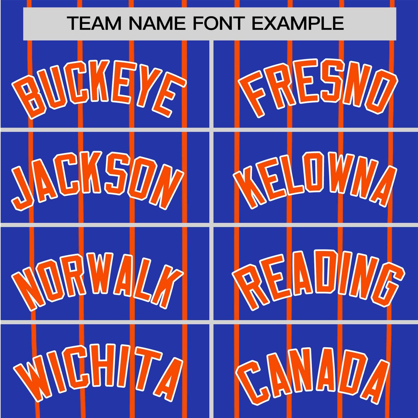 Custom Royal Blue-Orange Pinstripe Authentic Raglan Sleeves Baseball Jersey