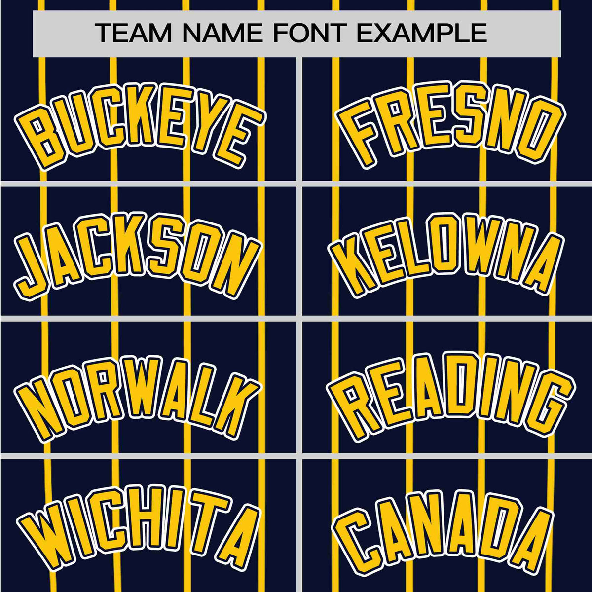 Custom Navy Yellow Pinstripe Yellow-Navy Authentic Raglan Sleeves Baseball Jersey