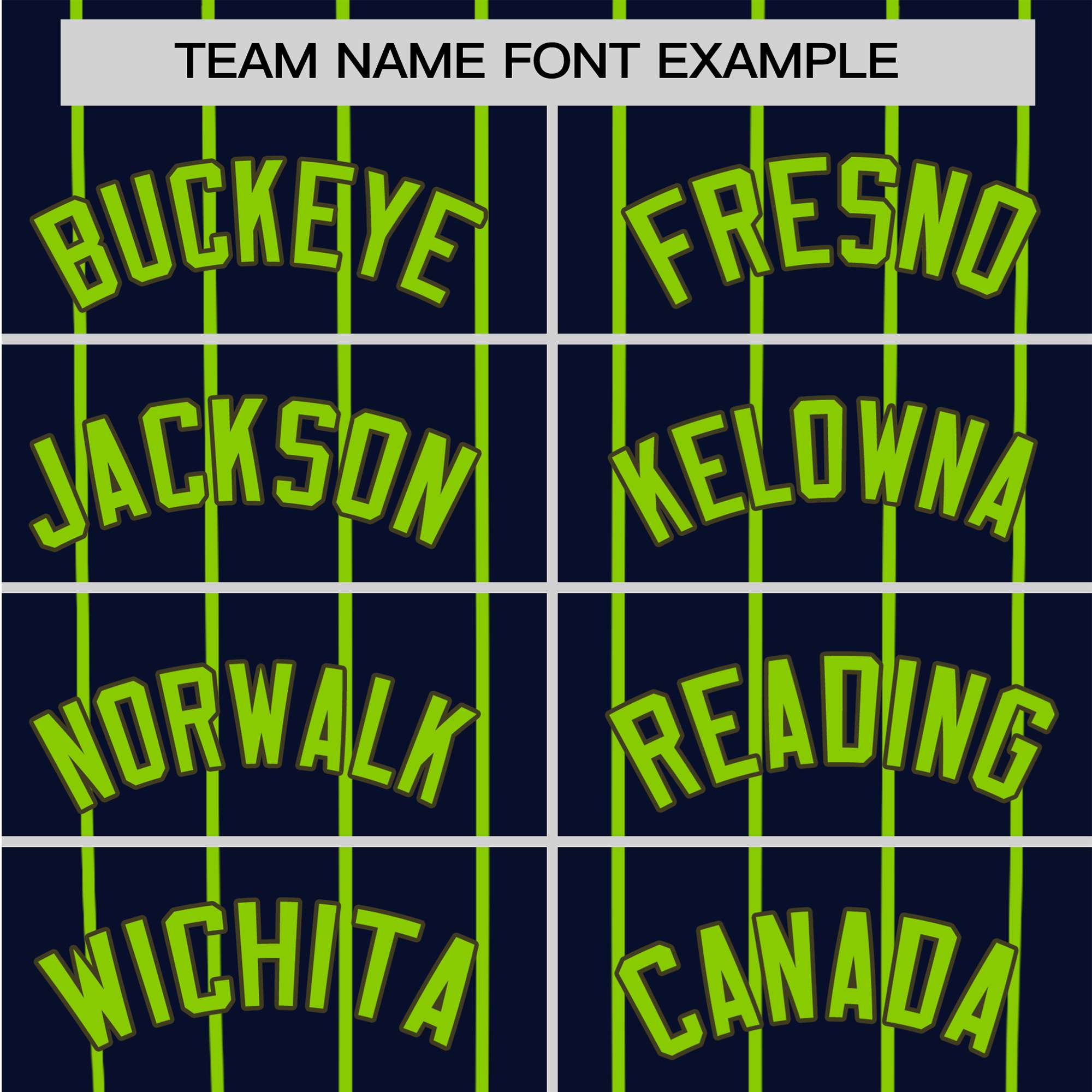 Custom Navy-Neon Green Pinstripe Authentic Raglan Sleeves Baseball Jersey