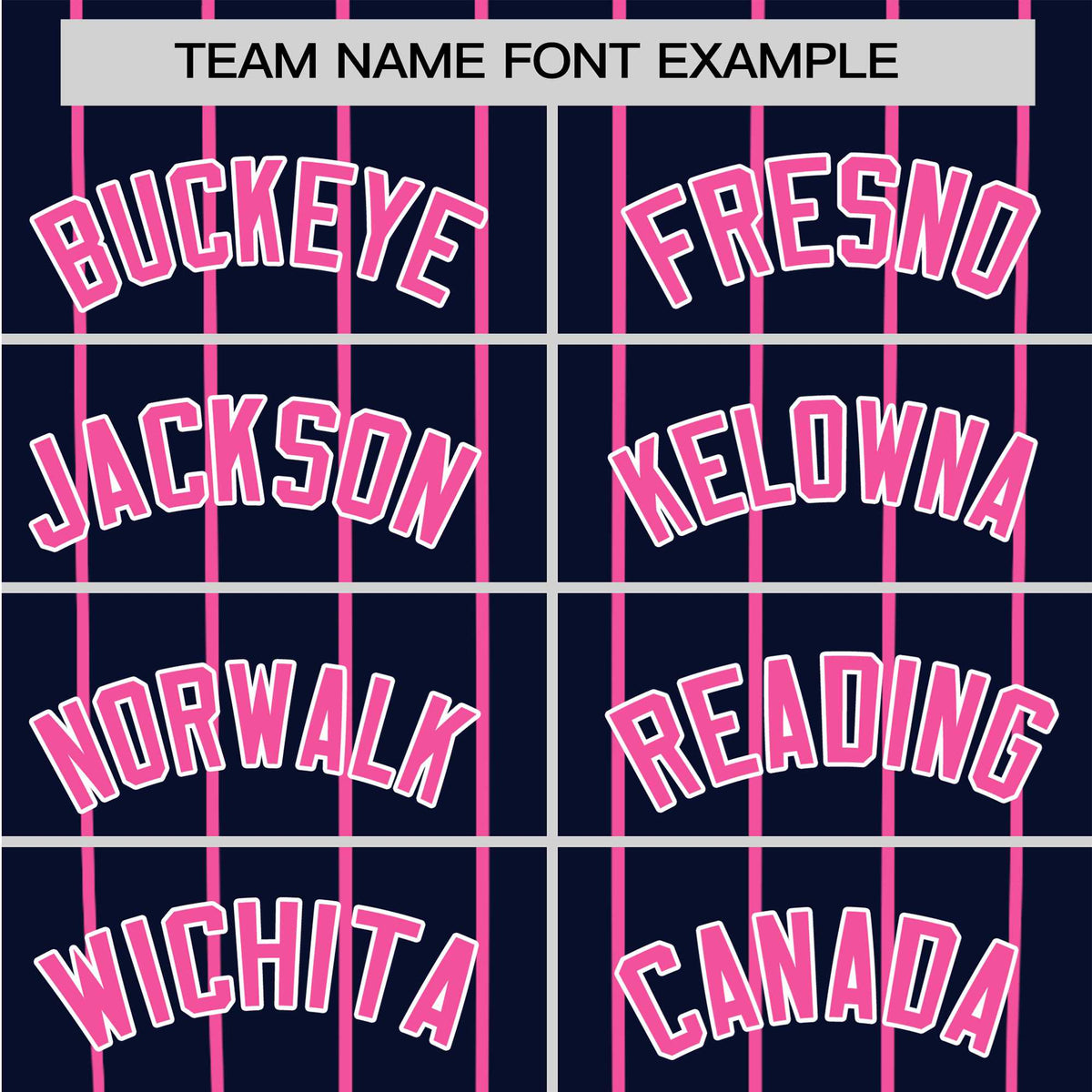 Custom Navy Pink Pinstripe Pink-Navy Authentic Raglan Sleeves Baseball Jersey