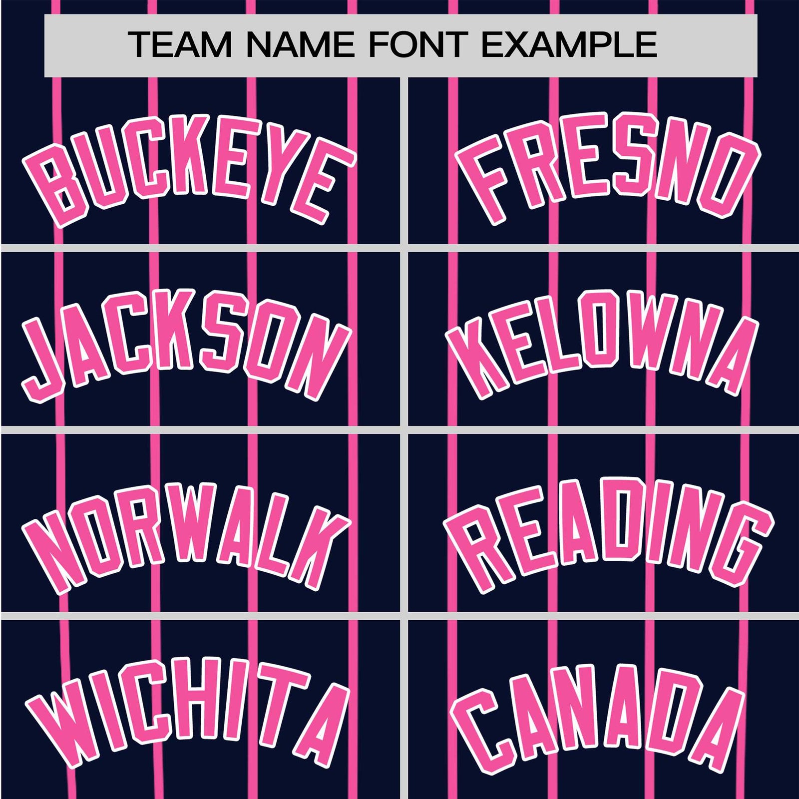 Custom Navy Pink Pinstripe Pink-Navy Authentic Raglan Sleeves Baseball Jersey