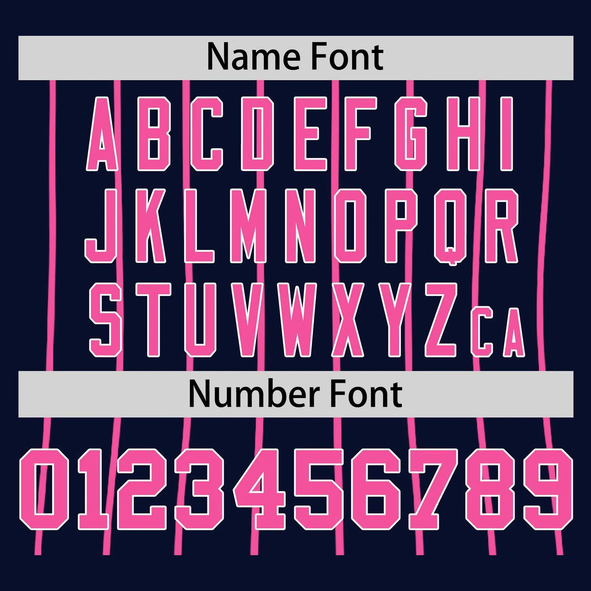 Custom Navy Pink Pinstripe Pink-Navy Authentic Raglan Sleeves Baseball Jersey