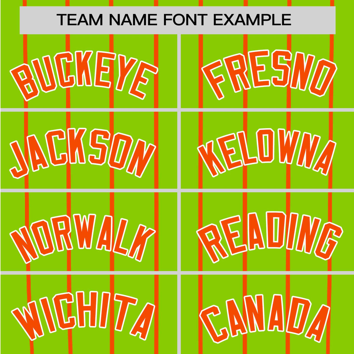 Custom Neon Green Orange Pinstripe Authentic Raglan Sleeves Baseball Jersey