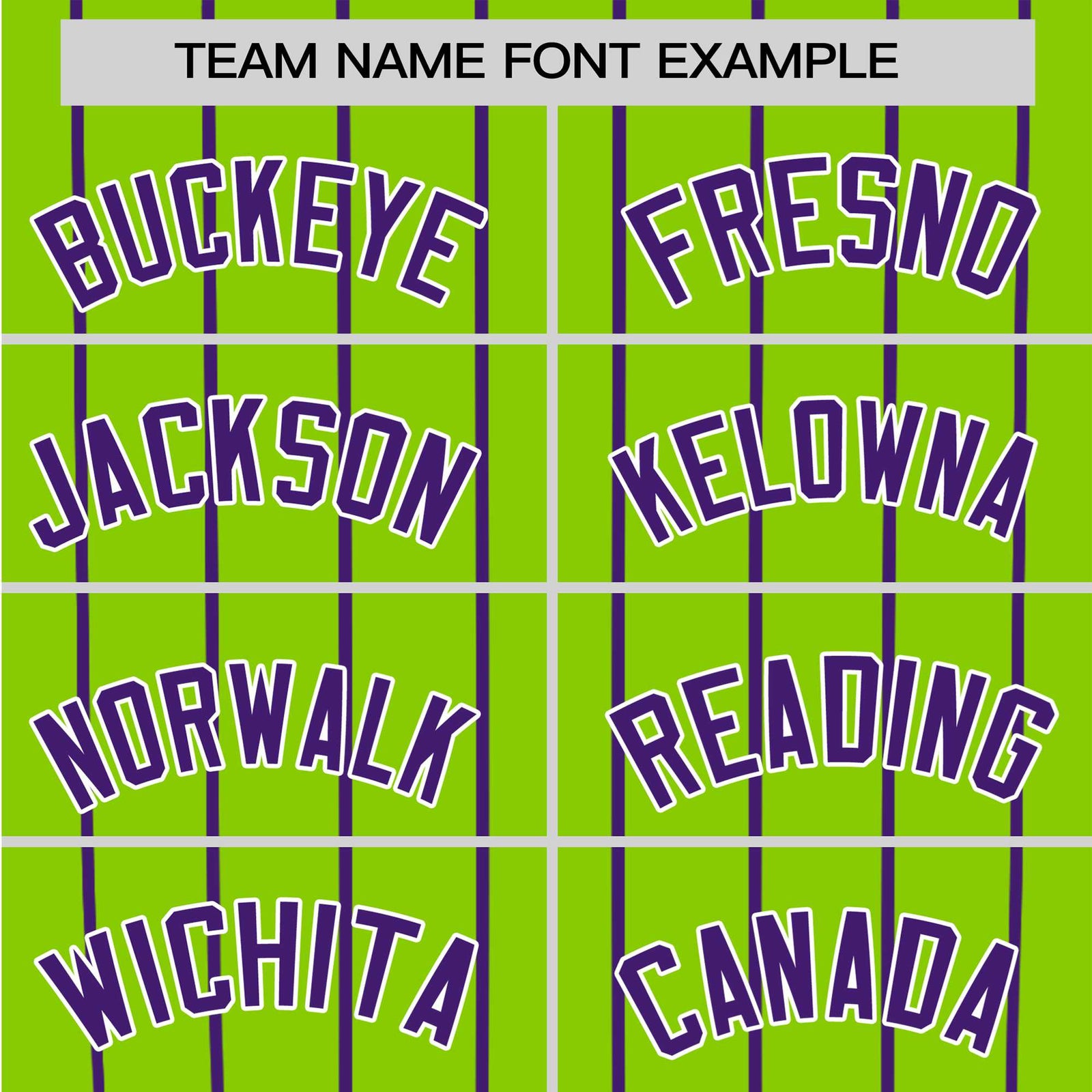 Custom Neon Green-Purple Pinstripe Purple-Neon Green Authentic Raglan Sleeves Baseball Jersey