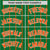 Custom Kelly Green Orange Pinstripe Authentic Raglan Sleeves Baseball Jersey